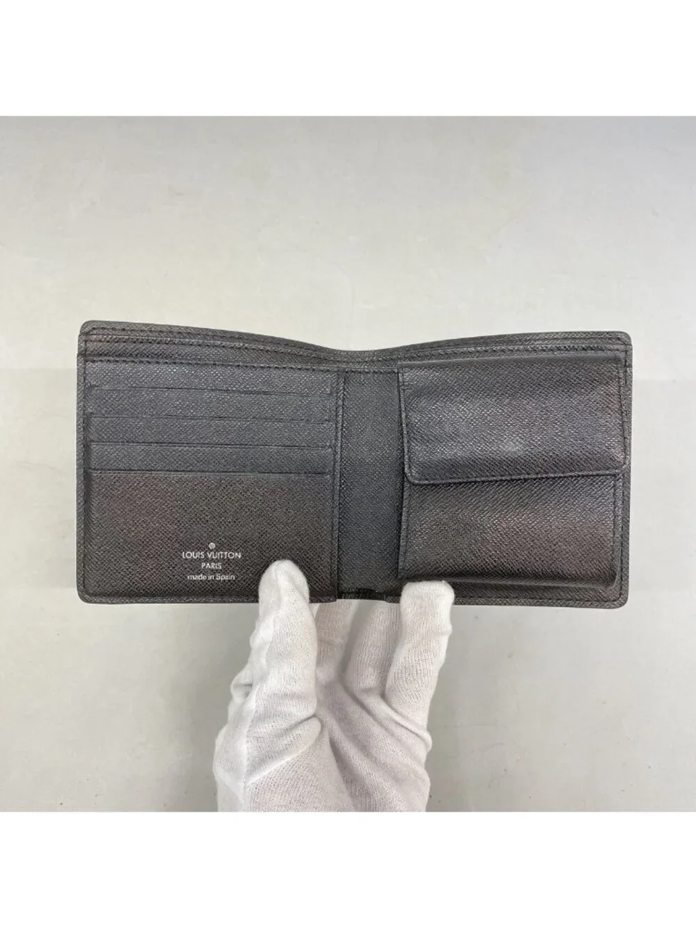 Louis Vuitton Wallet Damier Graphite Portefeuille Marco Black Gray